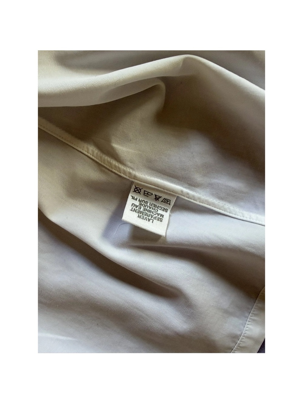 Charvet White Men's Point-Collar Dress Shirt - Picture 5 of 5